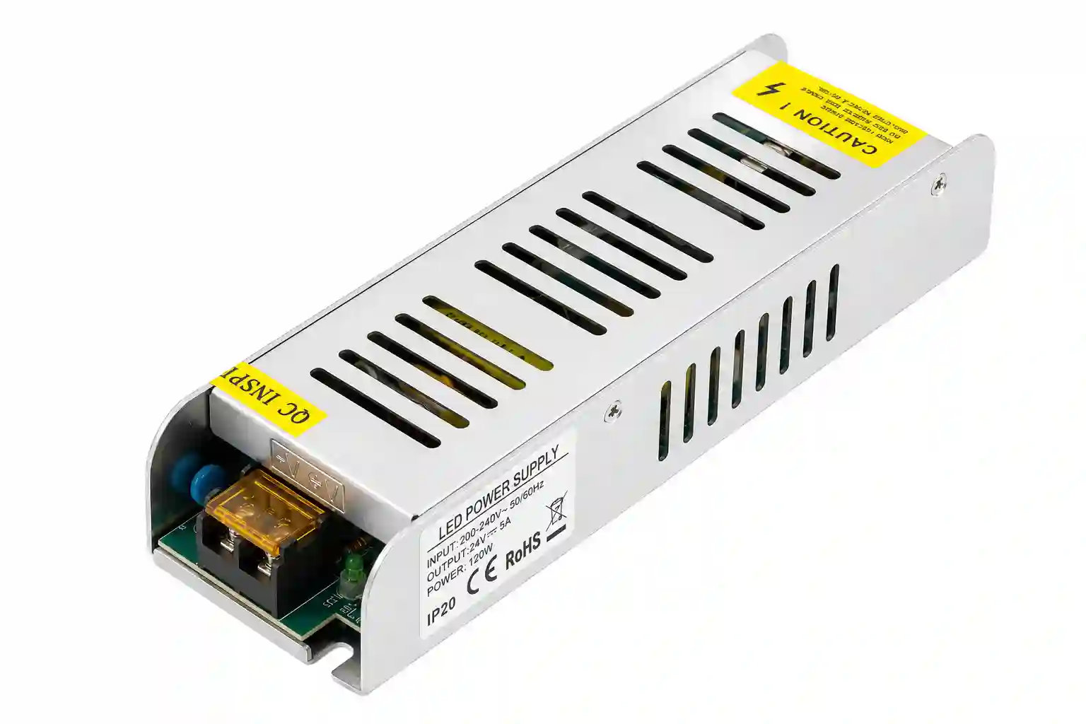 LED napájecí zdroj 24V 120W 5A SLIM vnitřní IP20 pro LED pásky a nízkonapěťové osvětlení